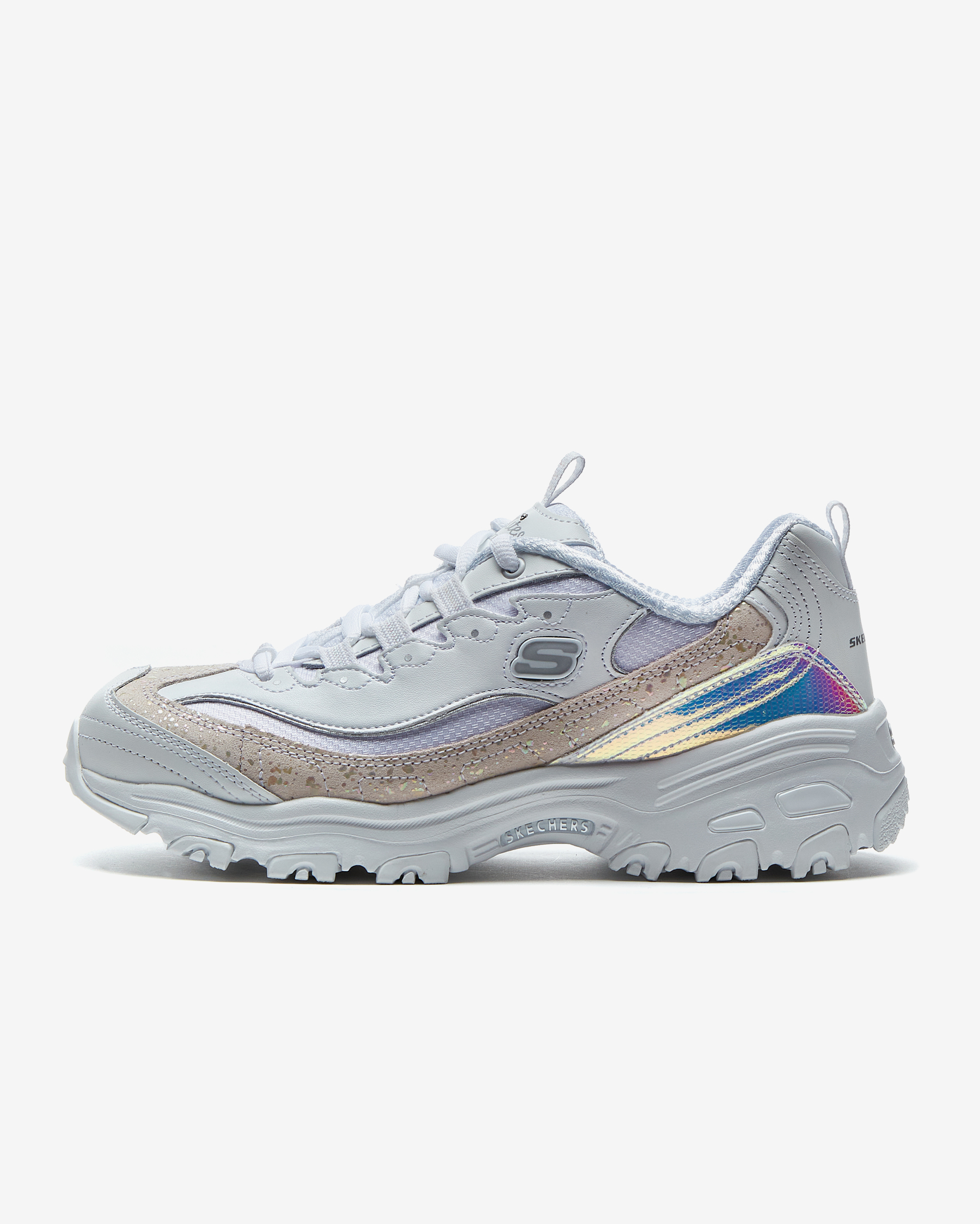 Beyaz skechers cheap d lites